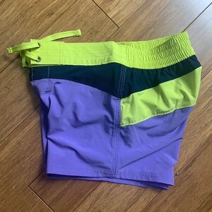NEW LANDS END Girls Quick Dry Swim Shorts sz 12
